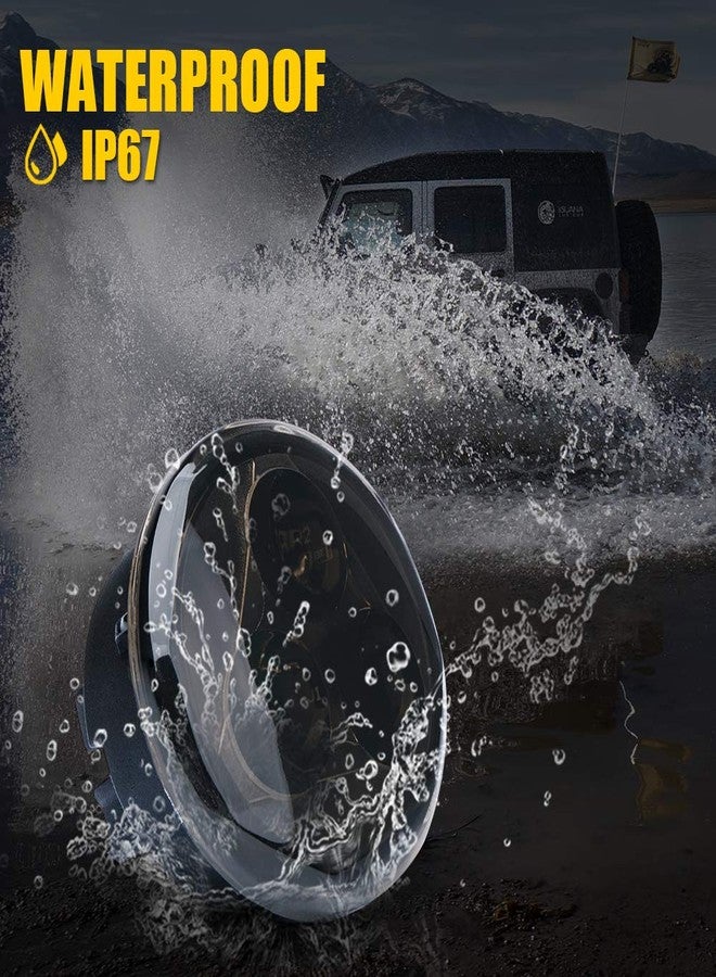 Xprite Amber LED Turn Signal Light w/Smoke Lens, Aluminum Front Blinker Lights Compatible with 2007-2018 Jeep Wrangler JK - Image 5